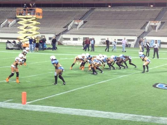 A goal line stand by the Orlando Fantasy vs the Cleveland Crush