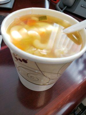 When it's cold outside, Park Deli Too makes some delicious chicken noodle soup to help you warm up!