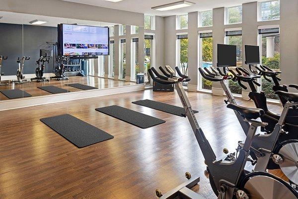 Fitness studio also features TRX and virtual trainer