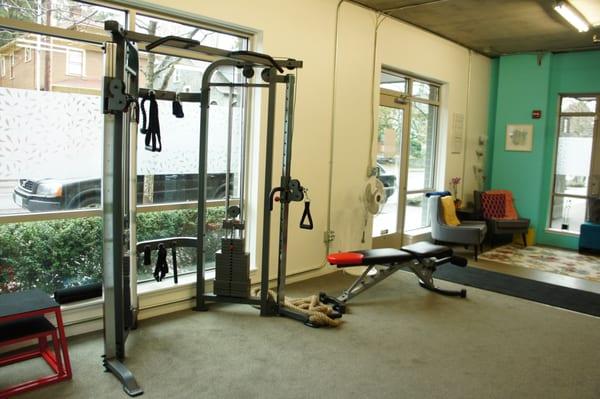 Fitness area.