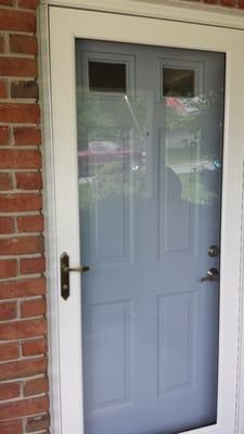 Our new storm door.