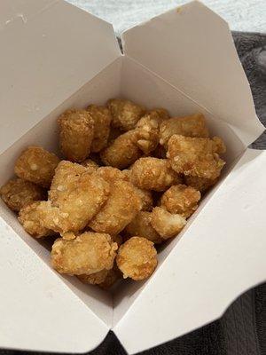 Crispy tots. Yum.