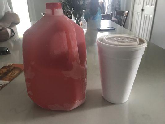 Frozen boozy goodness. Gallon and Large size