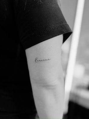 Script tattoo