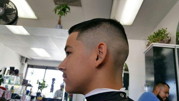 Cut done by Roger the Barber