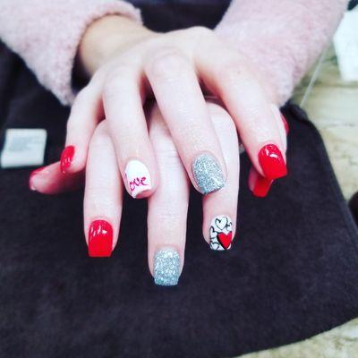 valentine's nails