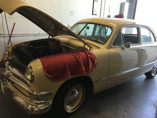 1950 2 Door Ford--electrical Draw. Even though they had an extensive re-wiring from another shop they still had problems. We fixed the issue