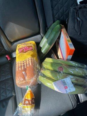 $12.47... the two cucumbers were $3.