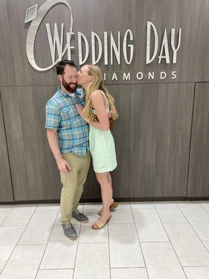 Checking wedding bands off the list at Wedding Day Diamonds!  Always a great experience.