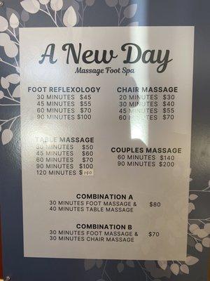 A New Day Massage & Foot Spa