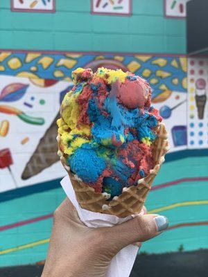 Superman ice cream cone