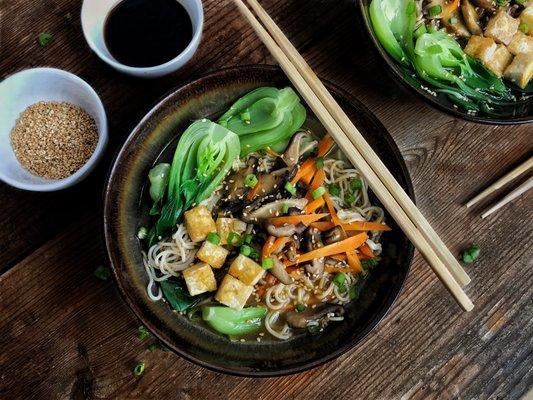 Tofu Ramen with Baby Bok Choy