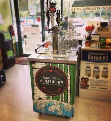 We've got Kombucha on tap!