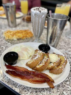 Two Plus Two- French Toast with Hash Browns