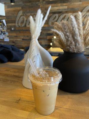 Iced brown sugar latte