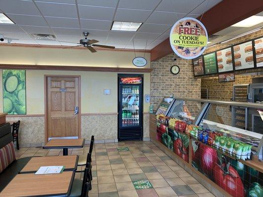 Inside subway