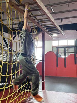 Ninja Warrior on the Monkey Bar! Obstacle Warrior Kids Garland at Firewheel Town Center is the best place for kids activities and family fun