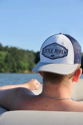 Hats on the map! Little River hat at the lake!