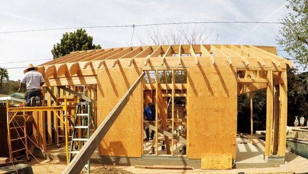 garage conversion framing by TerraVenti