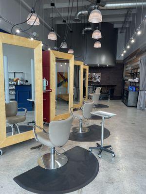 Inside salon