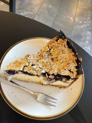 Blueberry ricotta pie