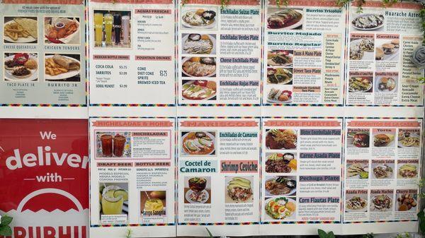 Full menu