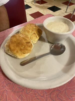 Biscuits and gravy