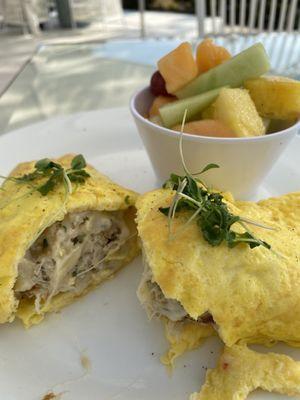 NC Blue Crab Omelette - excellent!