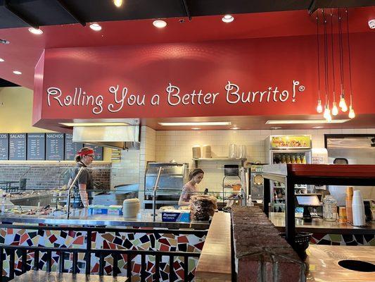 Creative slogan @Izzo's Illegal Burrito