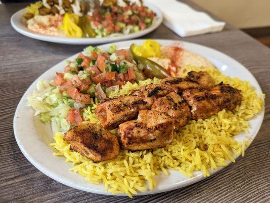 Chicken Kabob Plate $19.99