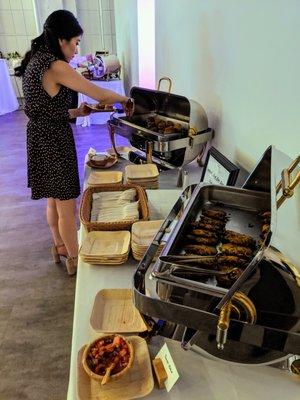 Wedding reception held on third floor. Catering by Chef's Table Catering of Philadelphia.