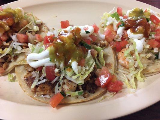 Fish and Shrimp Tacos!