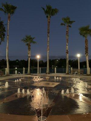 Fountain at night