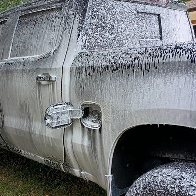 snow foam + gas compartment cleaning