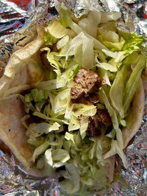 Fajita Beef Taco (lettuce only)