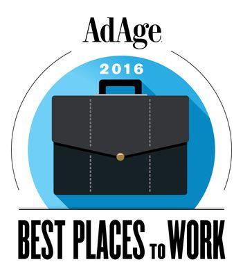 We're on the list of Ad Age's Best Places to Work.