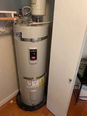 Shiny new water heater