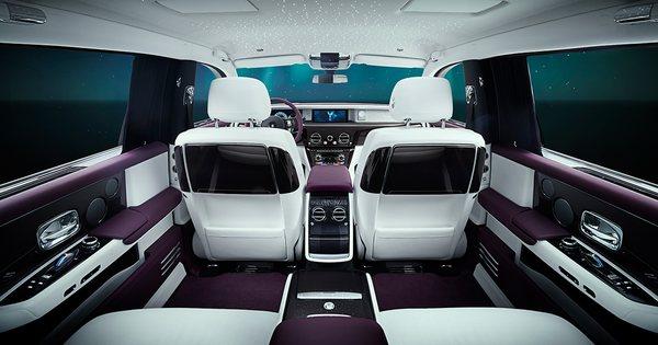 Interior of our Rolls Royce Phantom