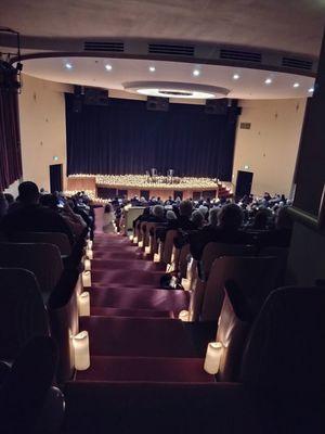 Inside of the Roxy theater..from the back of auditorium