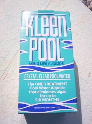 Kleen Pool Kills ALL algae for 6 Months! Pour it into the pool water TWICE a YEAR and keep your pool ALGAE FREE ALL YEAR!