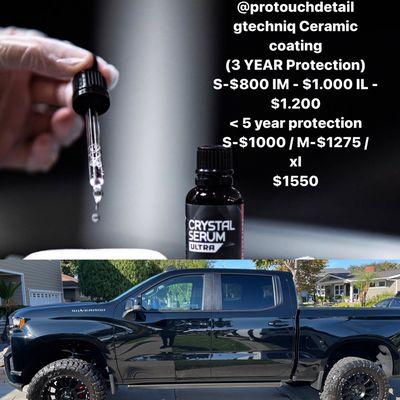 Ceramic coating paint protection on your vehicle