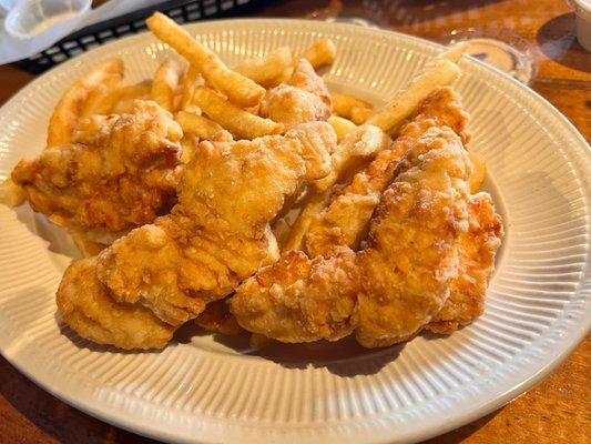 Chicken fingers and fries