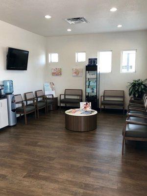 Clean, spacious waiting room