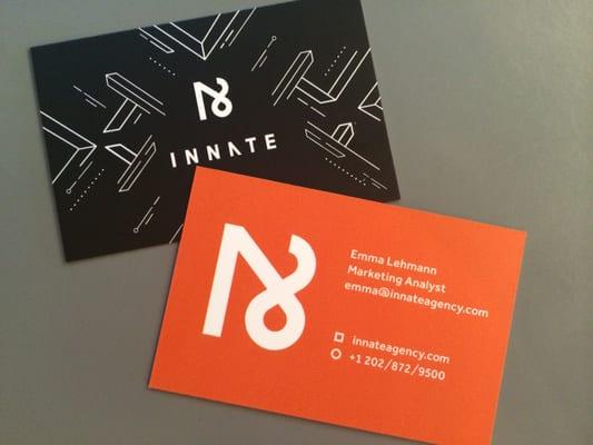 Innate business cards - give us a call!