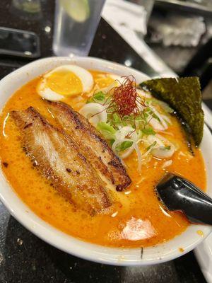 Spicy tonkotsu with pork belly