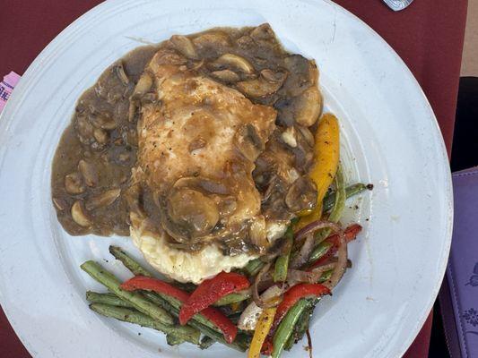 Mushroom chicken marsala