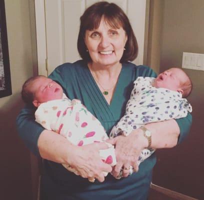 Margie and my twins! She has also been with me for two prior pregnancies and homebirths.