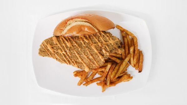 Fried Catfish Po'Boy W/Fries