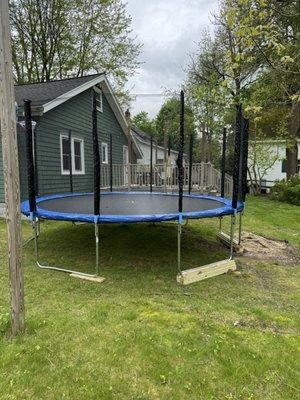 Trampoline built