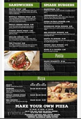 New menu